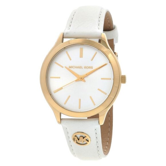 NWT Authentic Michael Kors Slim Runway White Dial Women's Watch - Picture 1 of 3